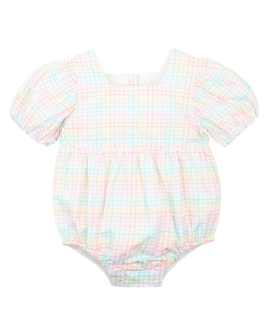 Candy Blossom Check Bodysuit
