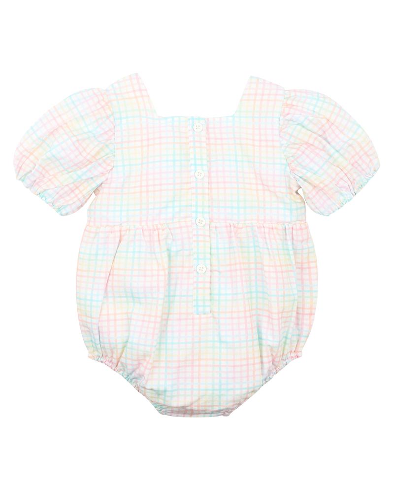 Candy Blossom Check Bodysuit
