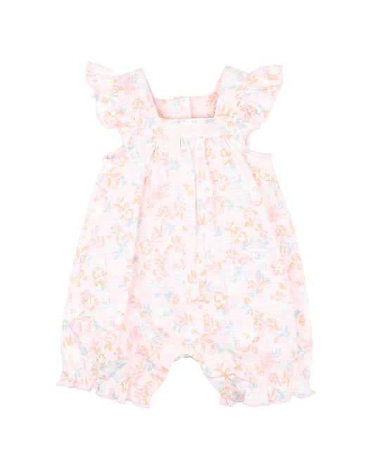 Candy Blossom Print Frill Romper