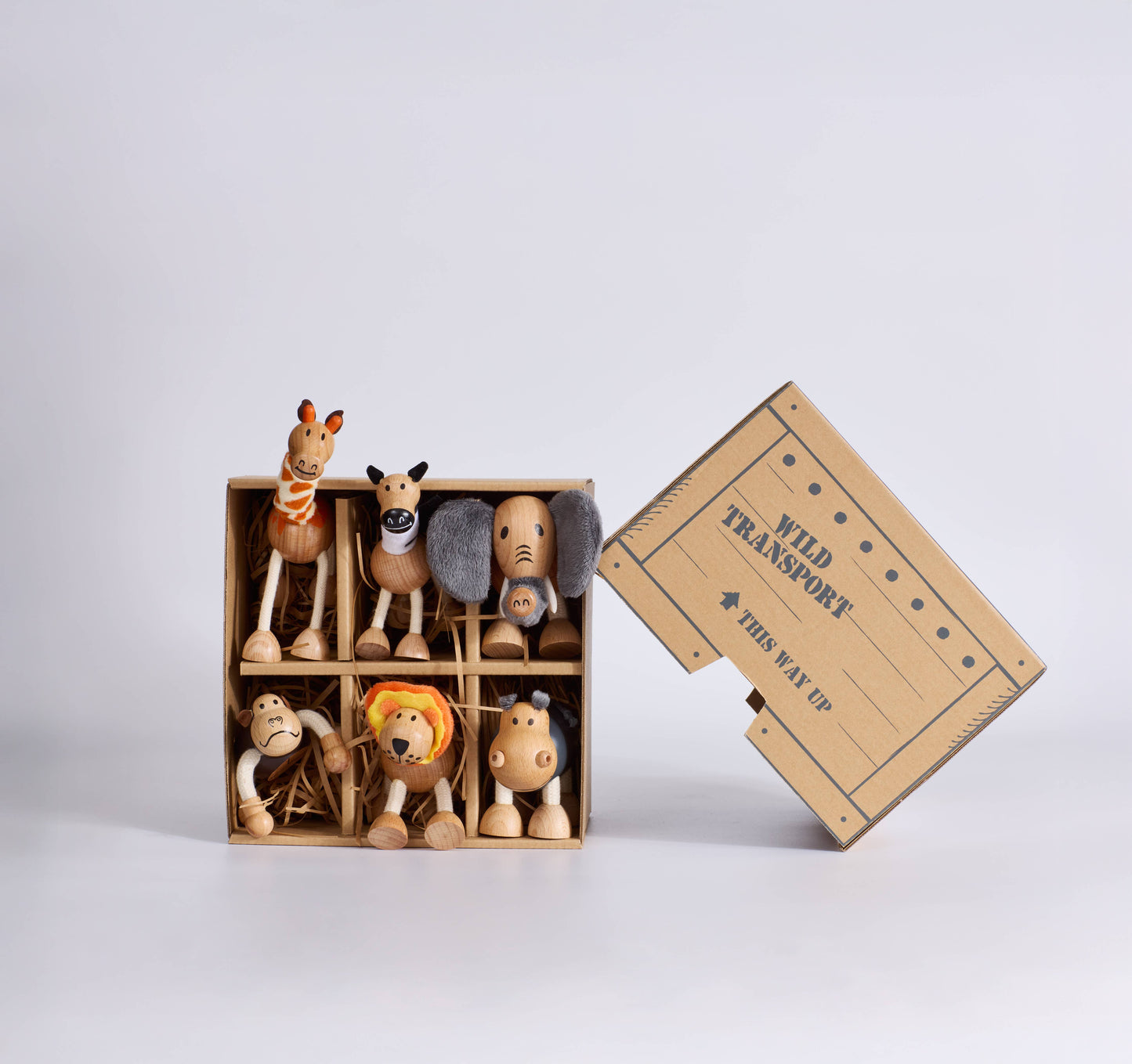 Roaming Mountains Bundle – 6 Safari Anamalz in Gift Crate