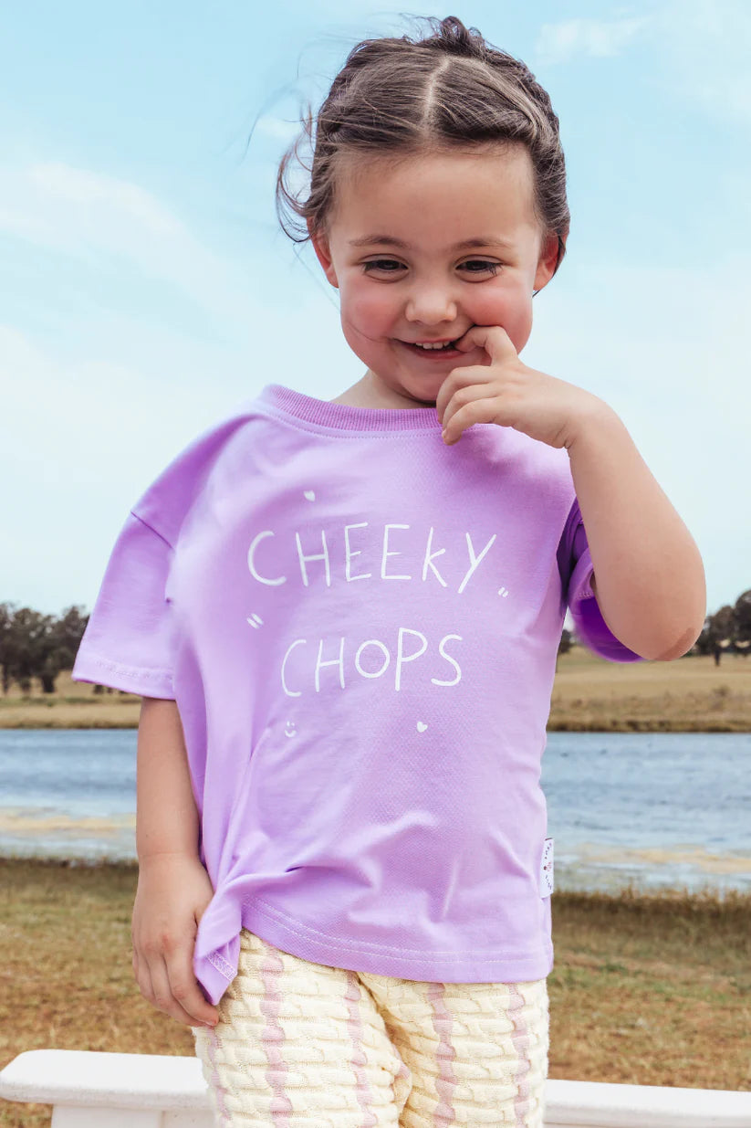 Cheeky Chops Tee - Lavender