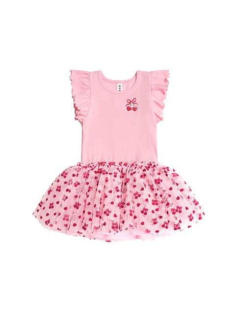 Cherry Pie Rib Tulle Dress