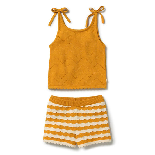Marmalade Organic Knitted Chevron Set