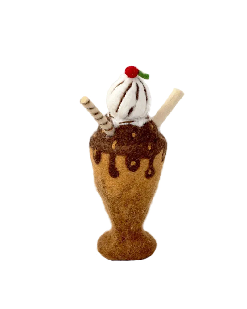 Felt Chocolate Milk Shake Play Food
