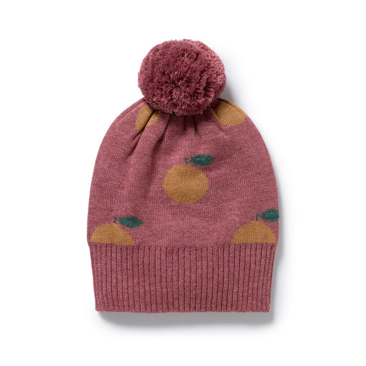 Clementine Organic Knitted Jacquard Hat