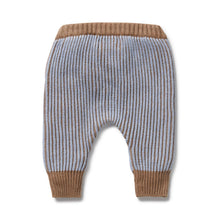 Load image into Gallery viewer, Coco Blue Speckle Organic Knitted Legging
