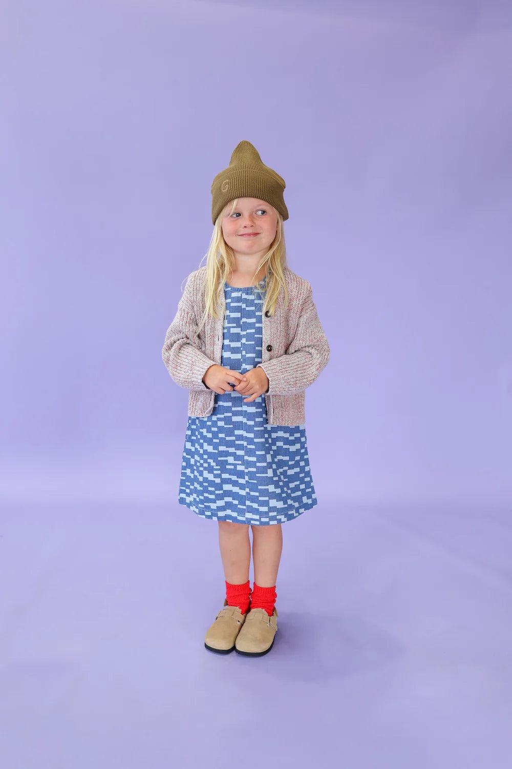 Organic Ribbed Super Pixie Beanie - Coffee