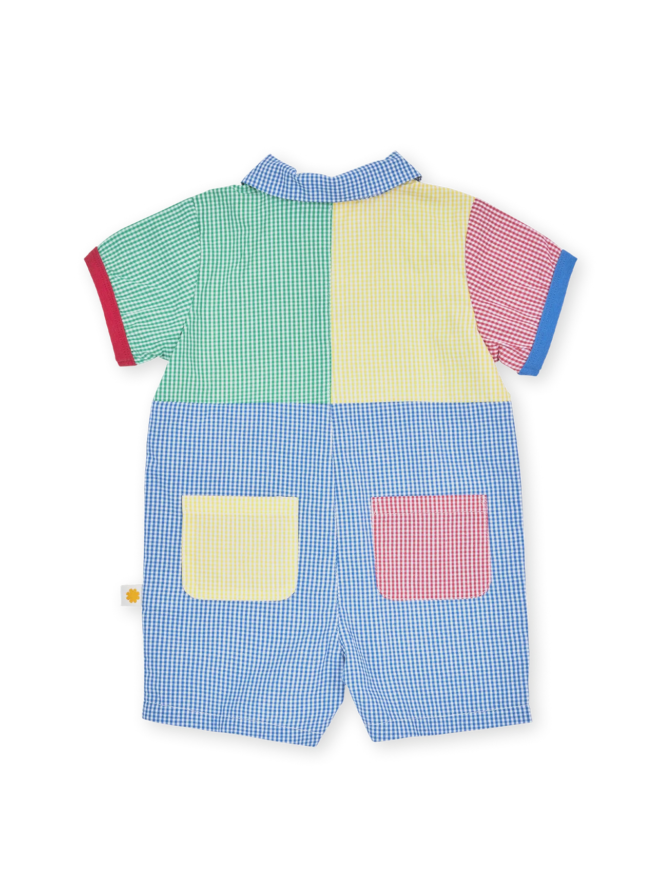 Gingham Colour Block Romper