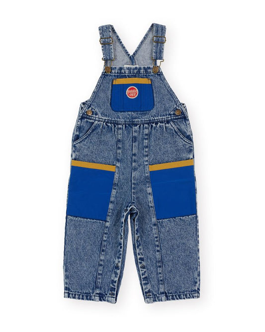 Austin Colour Block Vintage Denim Overalls