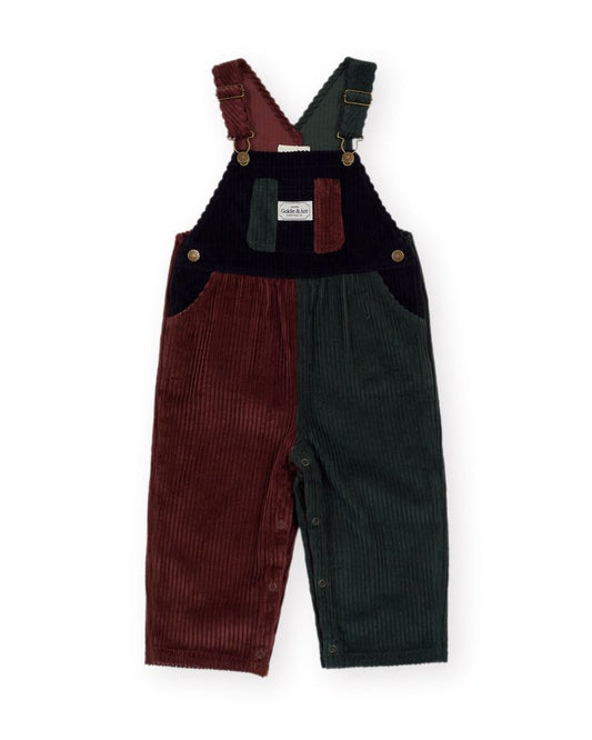 Austin Corduroy Colour Block Overalls