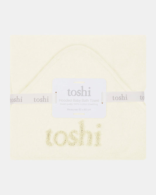 Hooded Baby Bath Towel Yummy - Cream