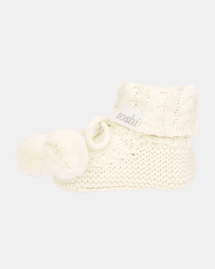Organic Booties Yummy - Cream