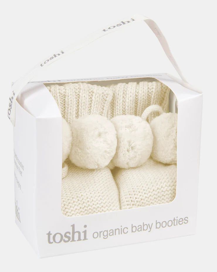 Organic Booties Yummy - Cream