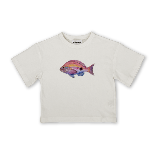 Perch Fish Tee - Cream