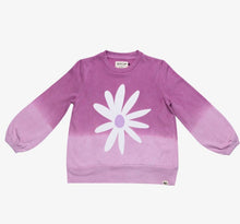 Load image into Gallery viewer, Lilac Dip-Dye Daisy Crew
