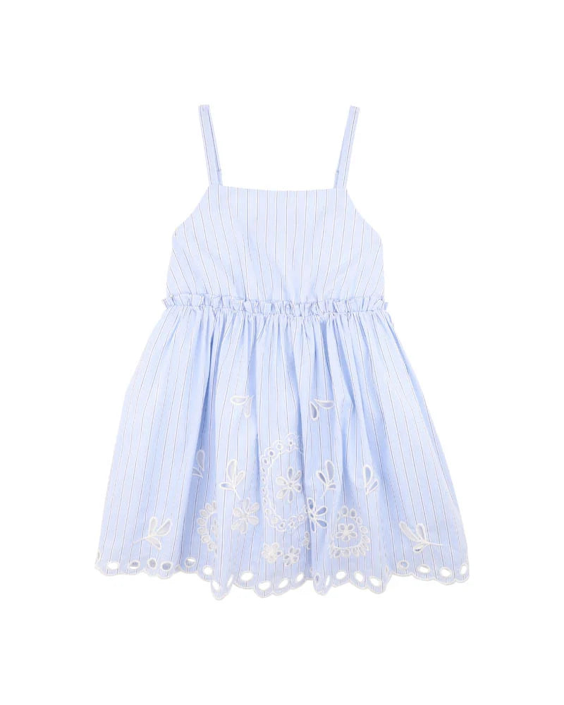 Piccolina Cutwork Stripe Dress