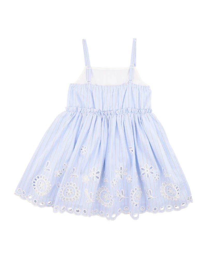 Piccolina Cutwork Stripe Dress