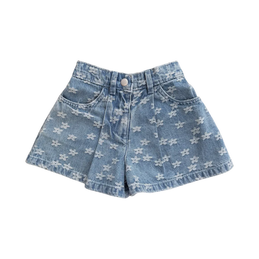 Daisy Denim Swing Shorts