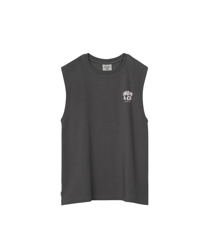 The Union Muscle Tee - Dark Fern