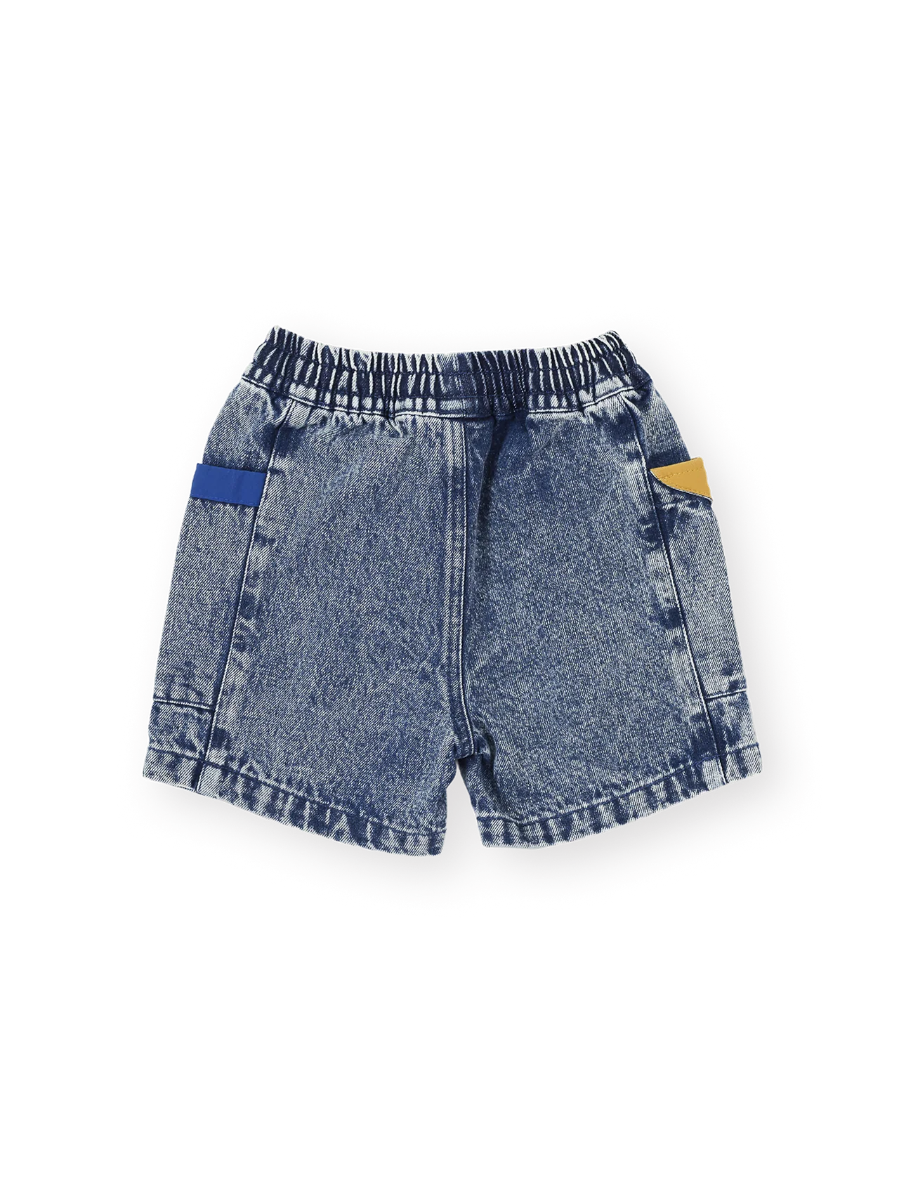 Colour Block Vintage Denim Shorts