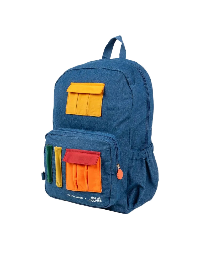 Denim Backpack - Pockets