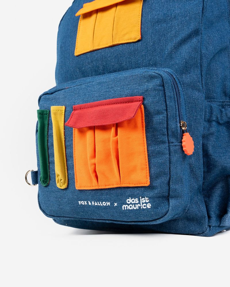 Denim Backpack - Pockets