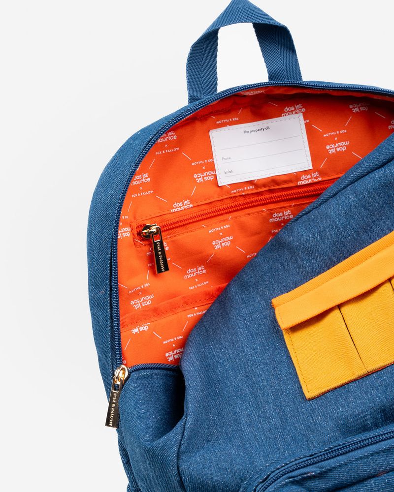 Denim Backpack - Pockets