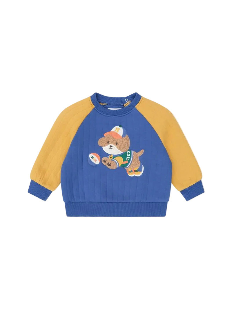 Basketball Doggy Quilted Sweatshirt