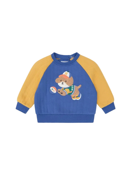 Basketball Doggy Quilted Sweatshirt