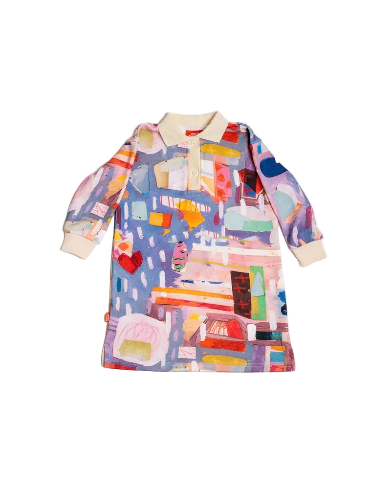 French Terry Dress - September Rain