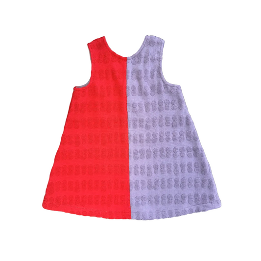 Bubble Terry Towelling Dress - Fiesta/Mauve