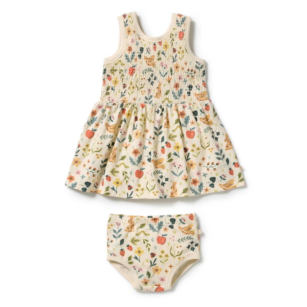 Summer Garden Organic Dress Set
