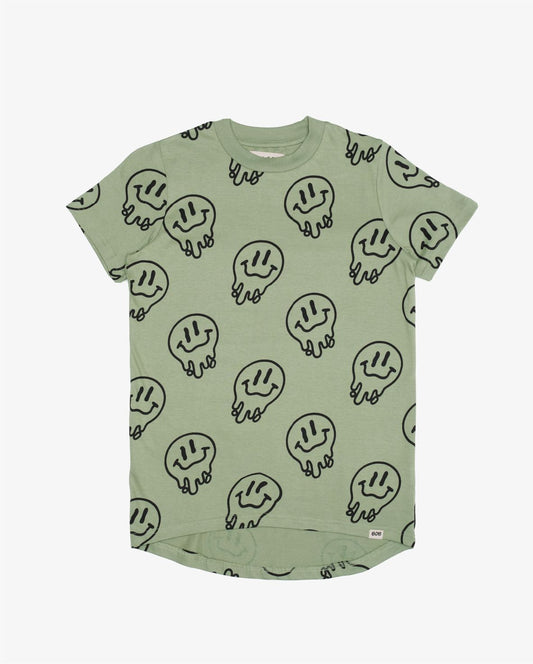 Drippin Smiles on Repeat Pistachio Tee