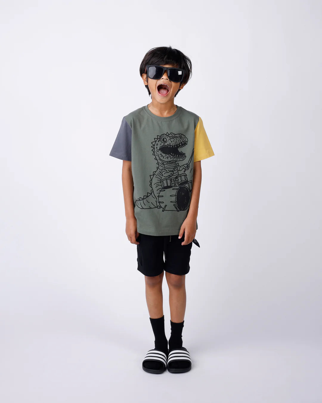 Minti Dino Drummer Tee