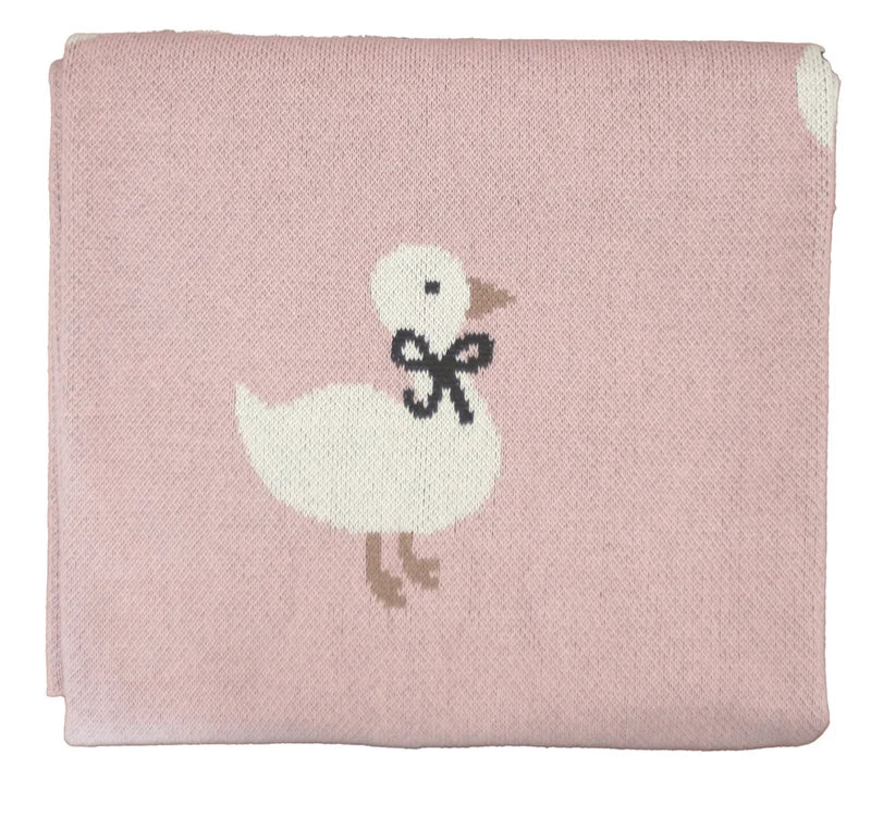 Duck Baby Blanket - Petal