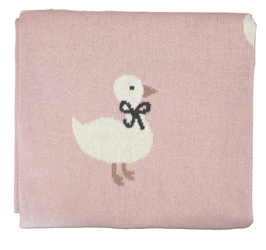 Duck Baby Blanket - Petal