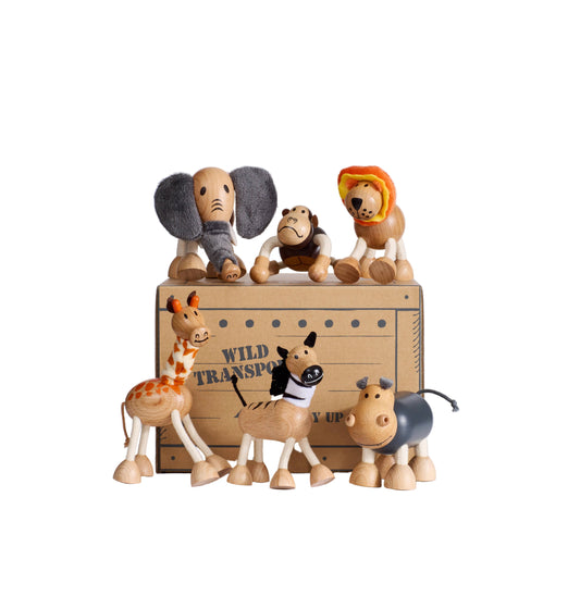 Roaming Mountains Bundle – 6 Safari Anamalz in Gift Crate