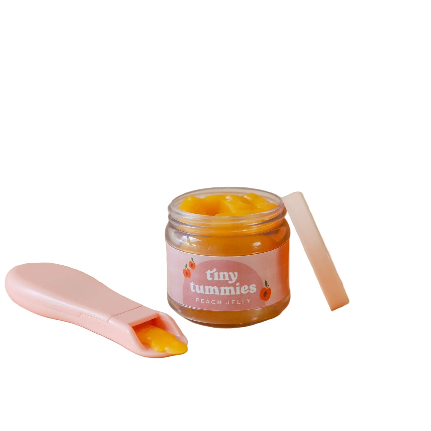 Tiny Tummies Peach Jelly Food Jar and Spoon Set: Single