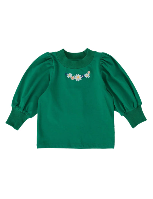 Eden Embroidered Puff Sleeve Top