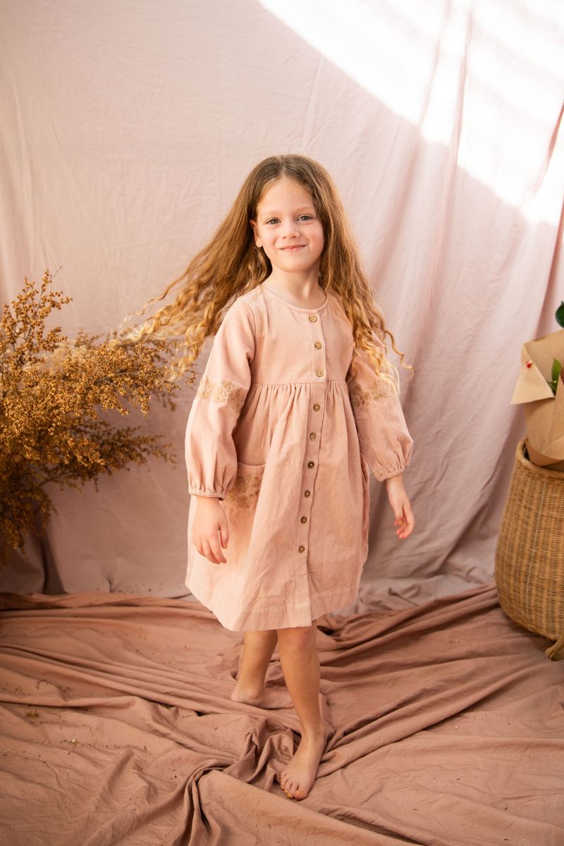Emmy Dress - Ash Rose