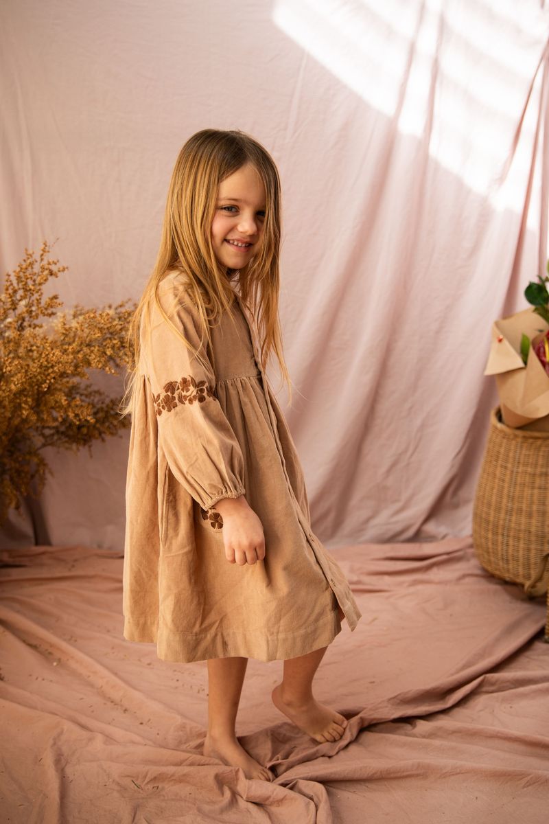 Emmy Dress - Caramel Slice