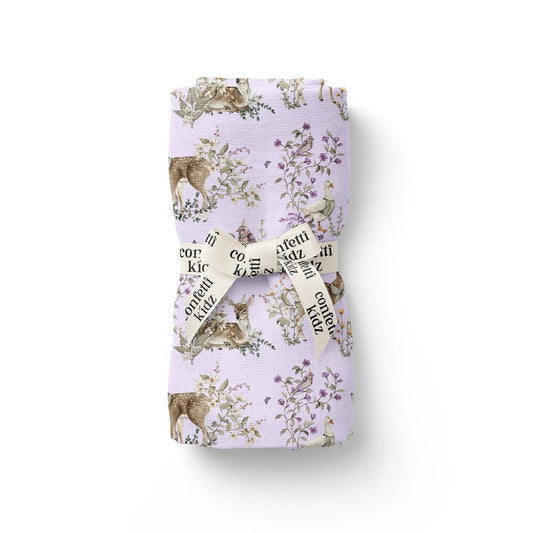 Organic Muslin Swaddle - Enchanted Forest
