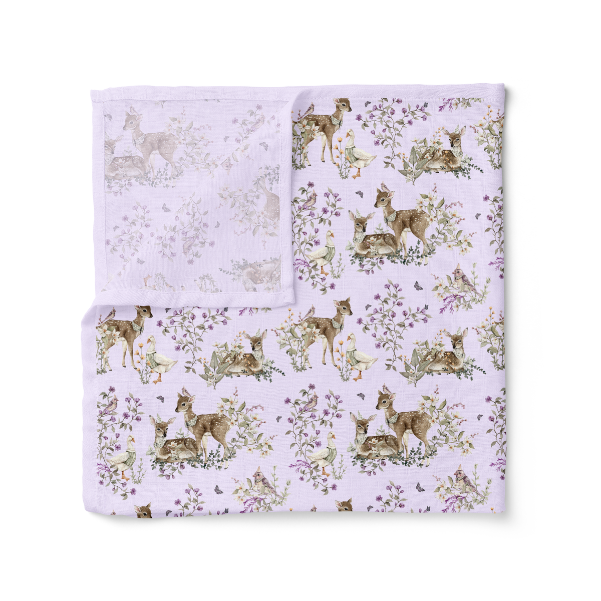 Organic Muslin Swaddle - Enchanted Forest