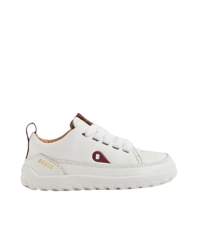 Evo Leather Lace Up Flats - White