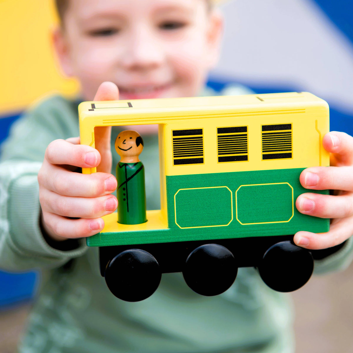 Wooden Melbourne Tram – Push Along Toy