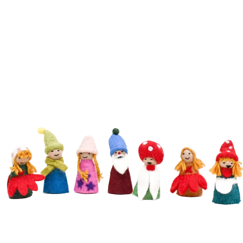 Fairies & Gnomes Finger Puppet Set