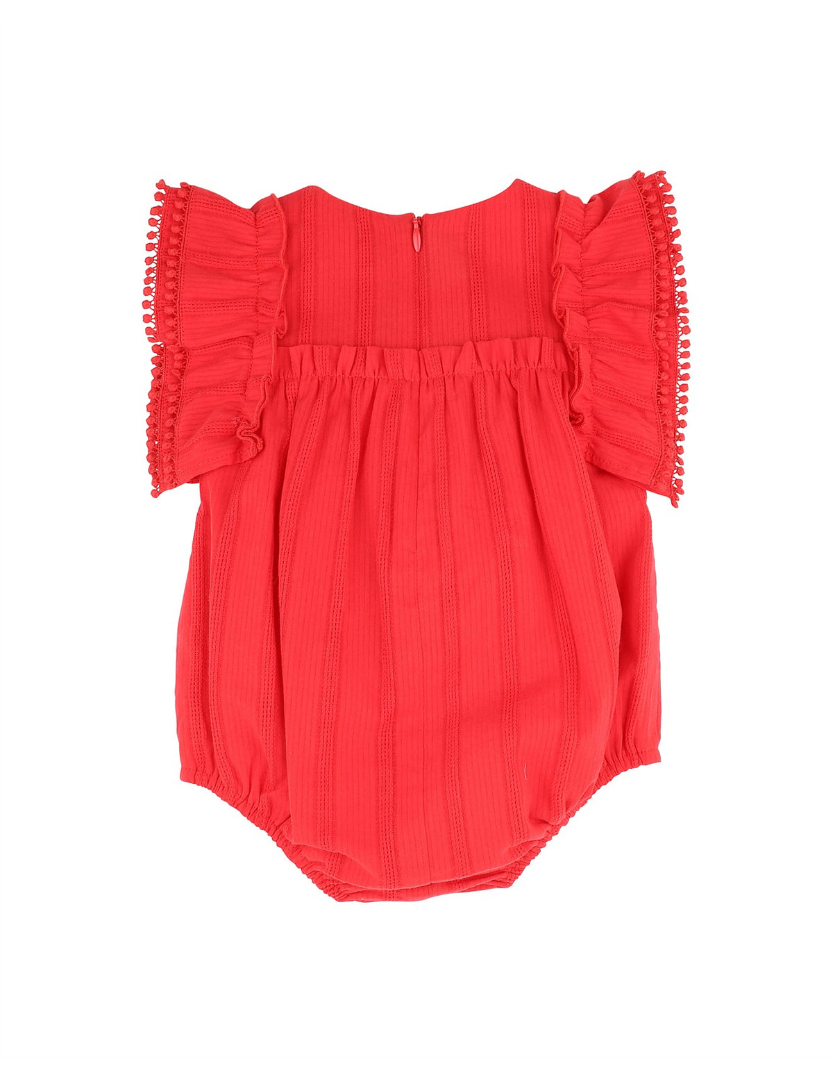 Festive Stripe Broidery Bodysuit