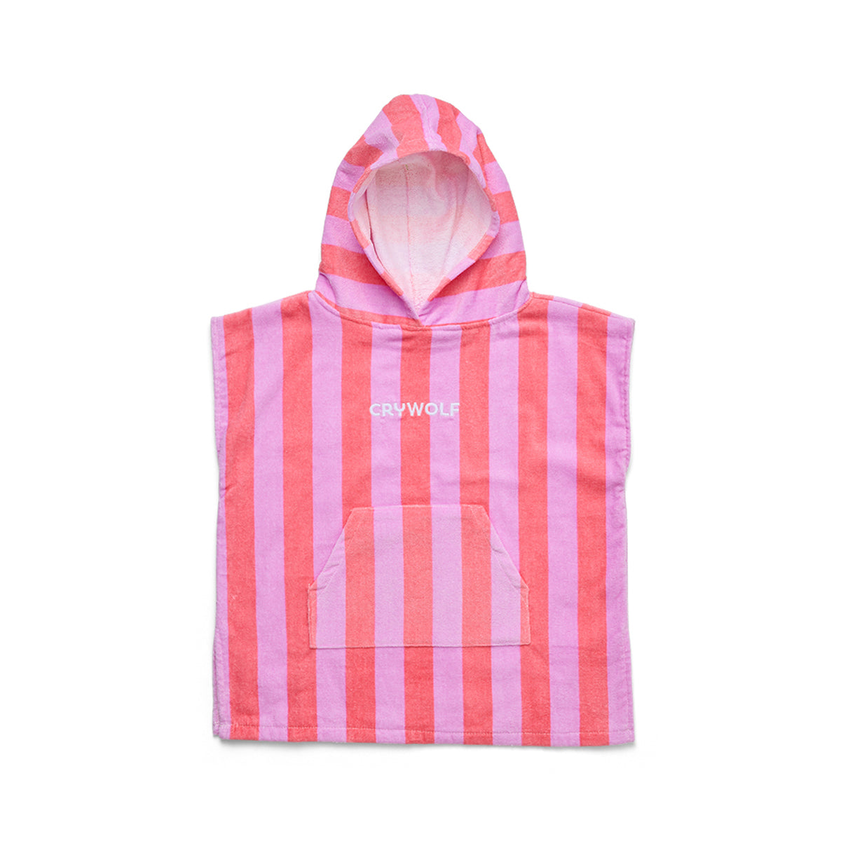 Hooded Towel - Flamingo Stripe