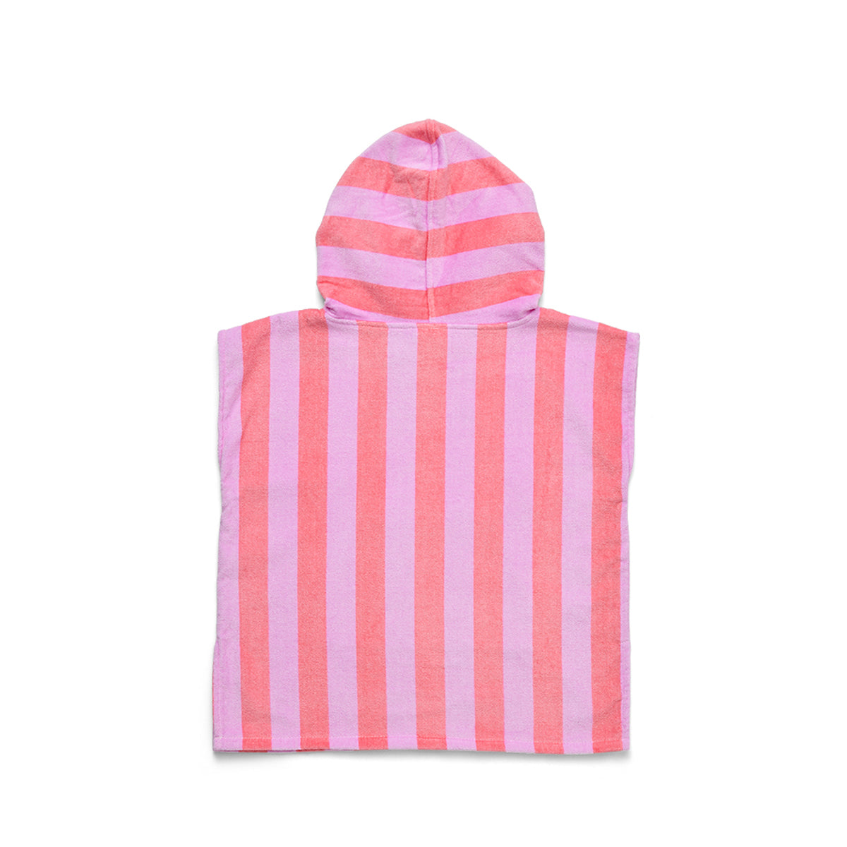 Hooded Towel - Flamingo Stripe