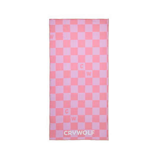 Rapid Dry Towel - Flamingo Check